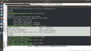 How do we use Finger and chfn command in Linux? screenshot 2