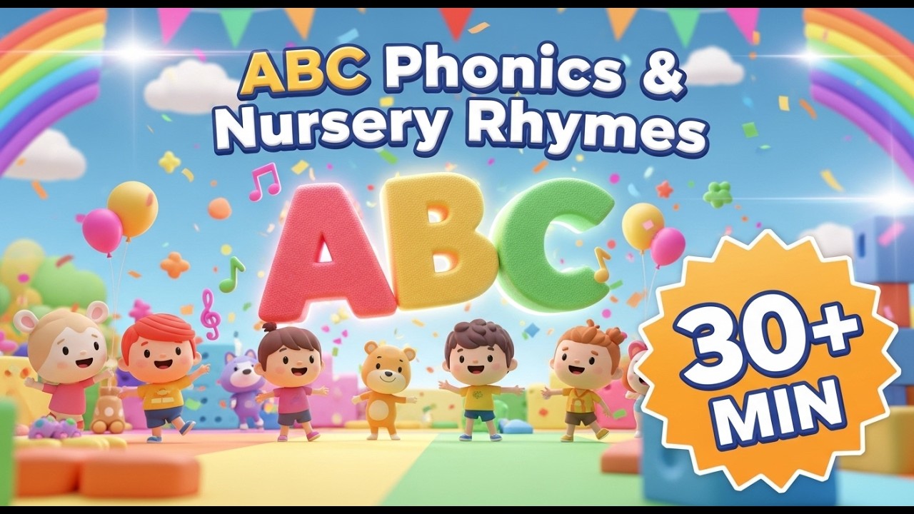 🎶 ABC Fun Learning Cartoon | 30 Min | Cartoons for Kids | Phonics Songs ...