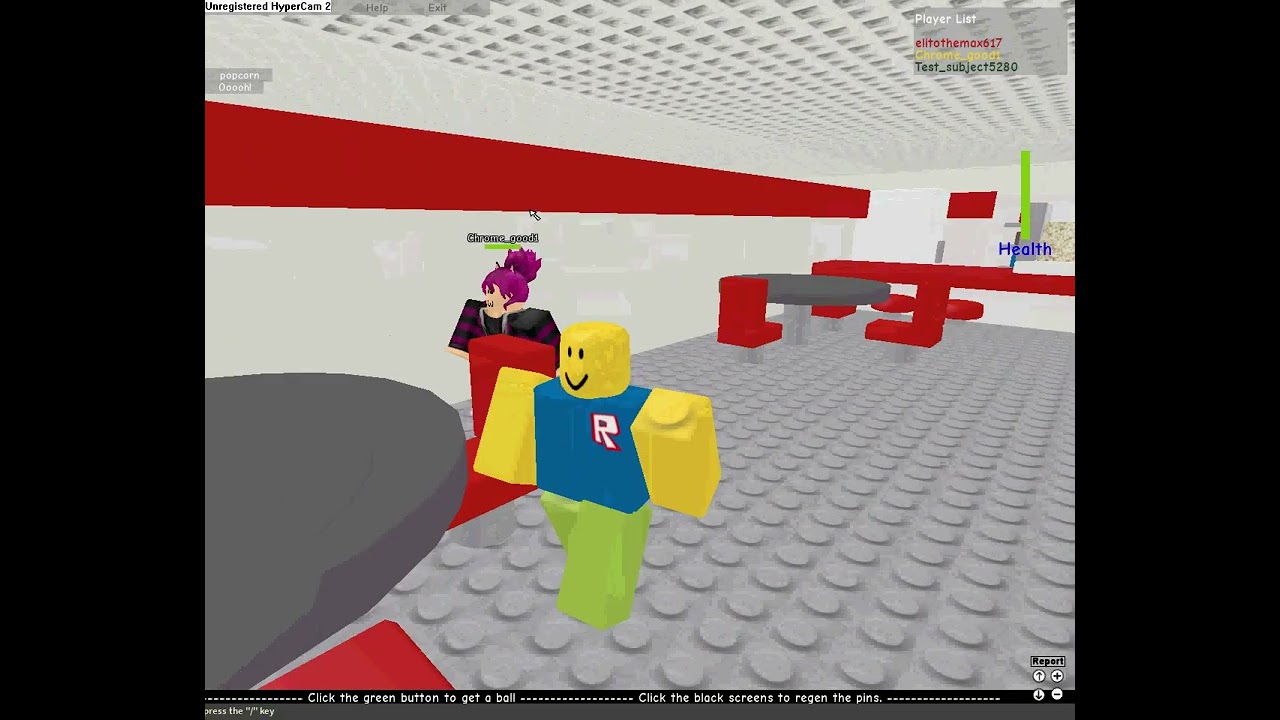 Playing ROBLOX Bowling Alley with my Friend