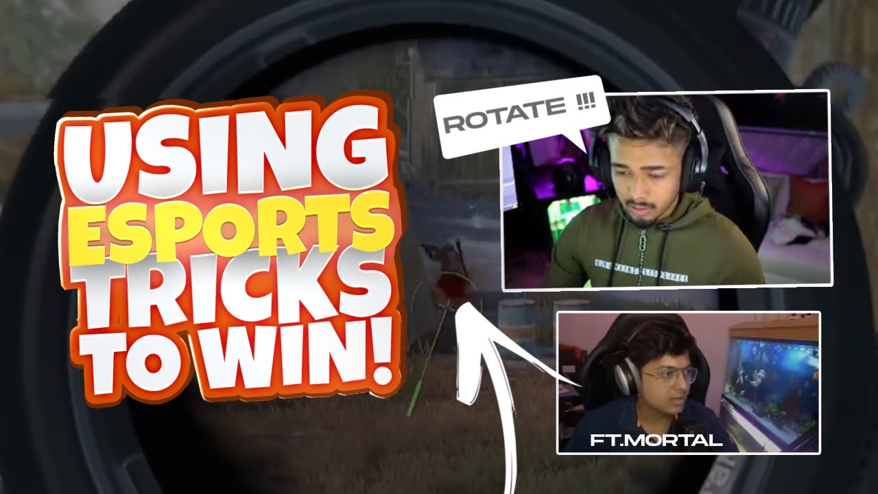 We Tried Using Our Esports Tricks To Win... | PUBG ft. MortaL | sc0ut