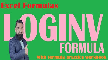 Microsoft Excel Tutorial | Excel | Loginv Formula Excel | Marks Excel India
