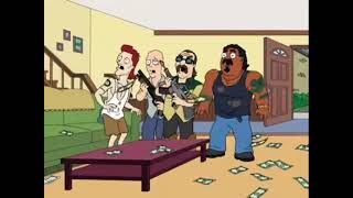 American dad: dope and faith - drug dealers shooting at roger and Steve