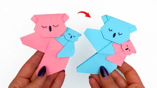 Origami KOALA BOOKMARK for BOOKS from paper | Origami Bookmark KOALA - Paper Tricks