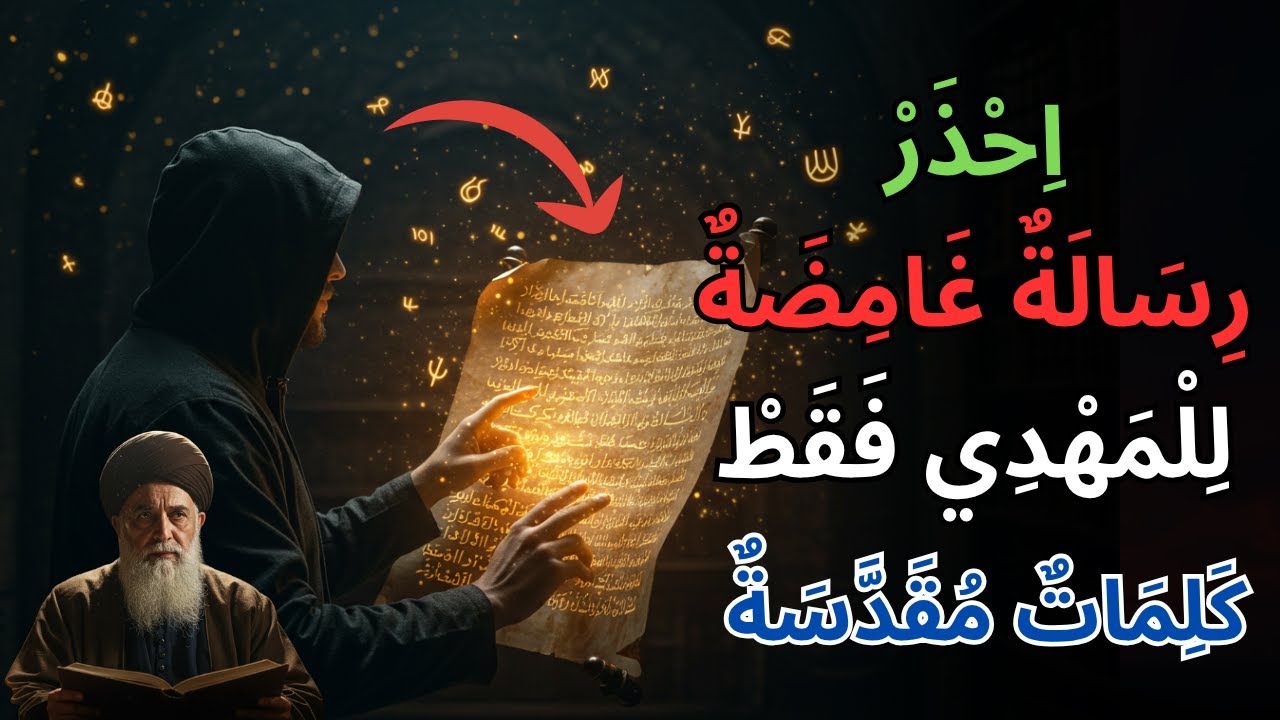 هذه الكلمات لم تكن موجهة لأي أحد... فقط المهدي سيفهم ما وراءها!
