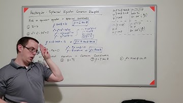 11.07.07   Rectangular to Spherical Equation Conversion Examples