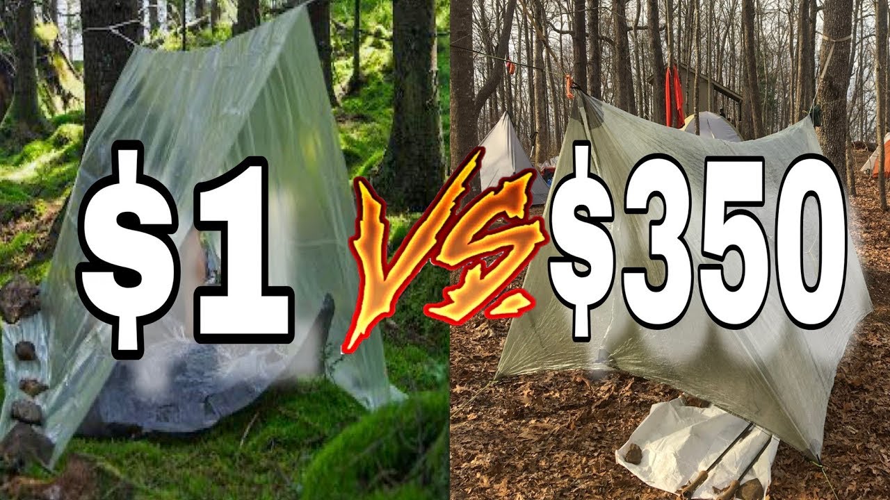 1 Camping Tarp vs 350 Camping Tarp YouTube