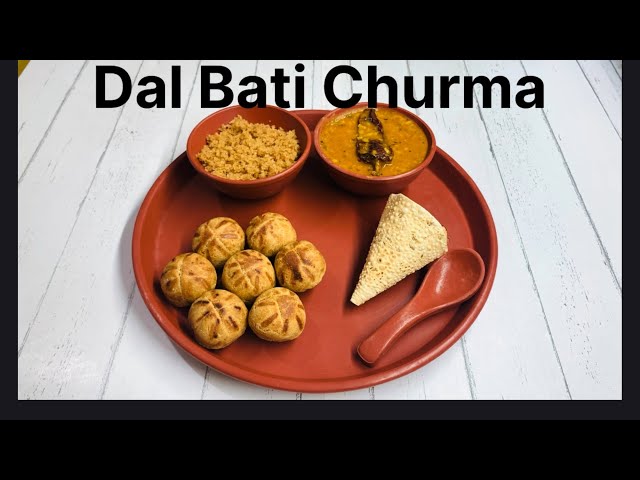 Baked Stuffed Baati With Churma And Panchratna Dal Recipe