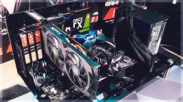 Acrylic Open PC Case from AliExpress | DIY test bench for computer or mining rig frame