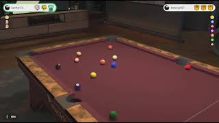Pure Pool Pro, US 8-Ball NO AIM GUIDES against Batesy2007, good games. screenshot 4