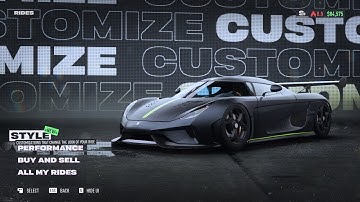 NFS Unbound 1565HP Koenigsegg Regera ALL S+ Tier Races ULTRA HD