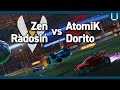 Zen  radosin vs atomik  dorito  france vs spain  rocket league 2v2