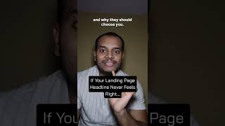 Landing page headline