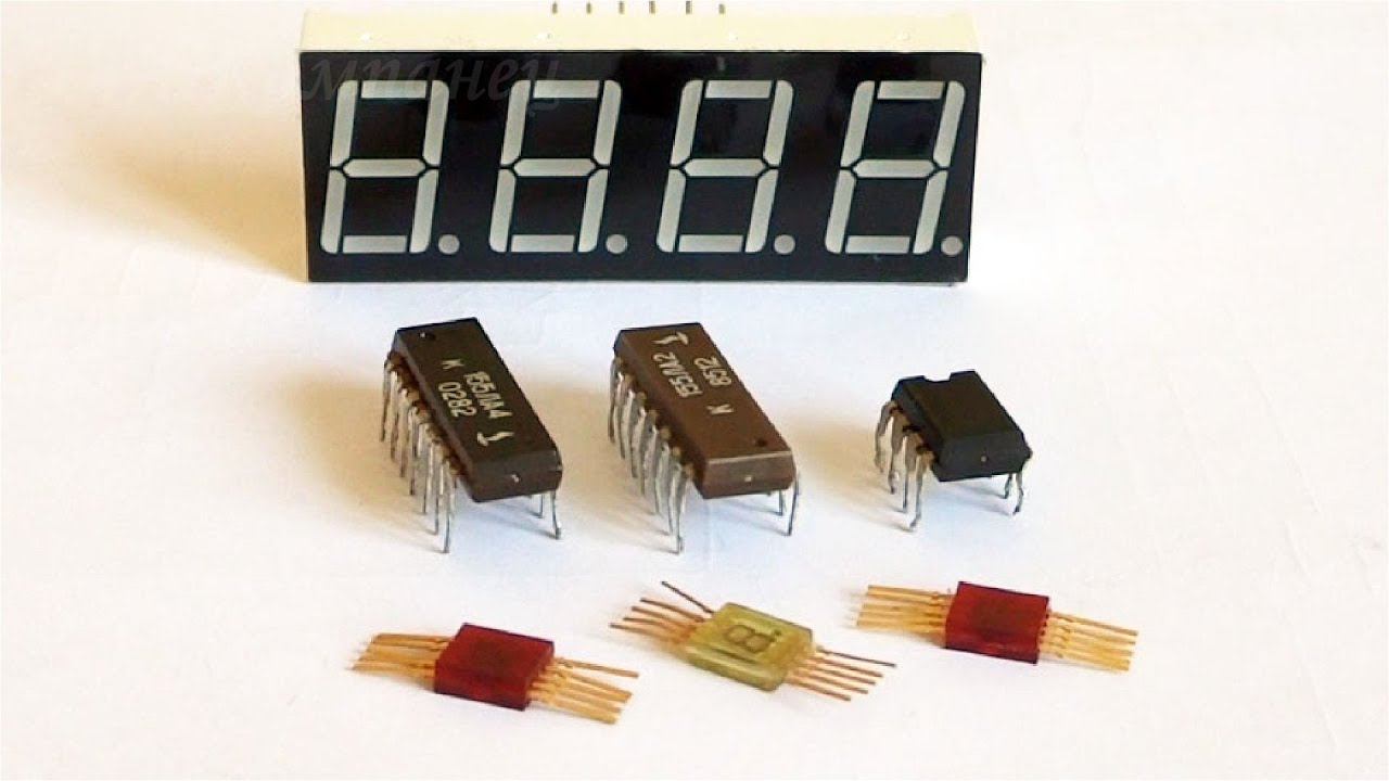 ДЕШИФРАТОР из СВЕТОДИОДОВ для семисегментного индикатора - YouTube