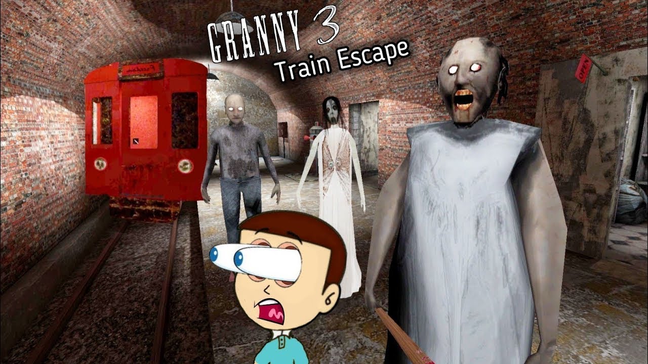GRANNY CHAPTER 3 TRAIN ESCAPE FROM GRANNY GRANDPA HOUSE