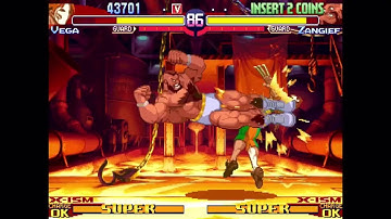 Vega (X-Ism) vs. Zangief - Street Fighter Alpha 3 (Arcade)