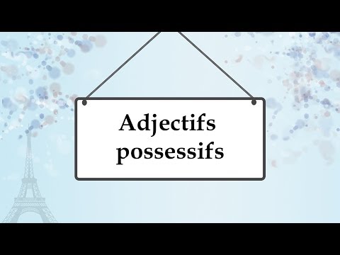 Притяжательные прилагательные во французском языке; adjectfs possessifs