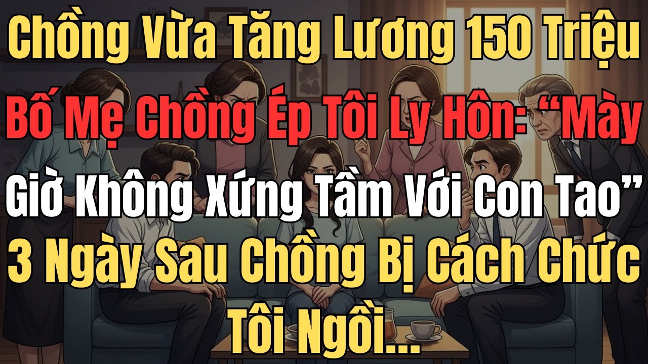 Chồng Vừa Tăng Lương 150 Triệu Bố Mẹ Chồng Ép Tôi Ly Hôn: “Mày Giờ Không Xứng Tầm Với Con Tao” 3...