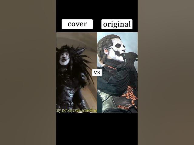 MARY ON A CROSS 😱 COVER vs ORIGINAL 😱 #shorts #viral #cover #original #music #maryonacross #ghost