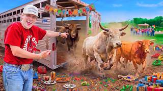 We Brought Bulls To A Birthday Party!