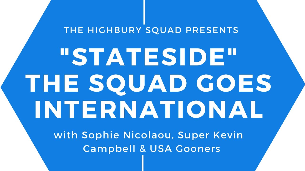 I will be talking Arsenal as a guest on "The Highbury Squad" this evening at 7:30pm PST. Hope to see you there!