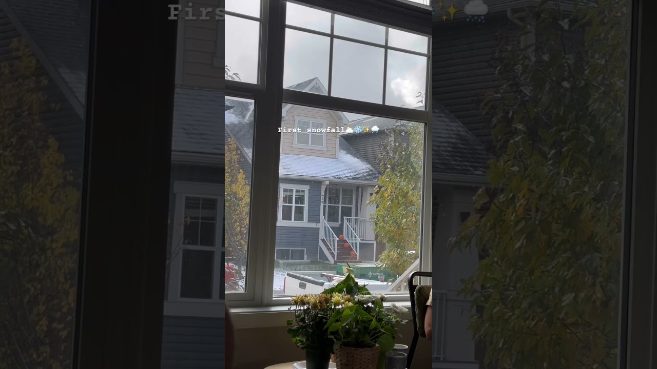 The First Snowfall in Calgary🇨🇦❄️|زمستون کانادا  