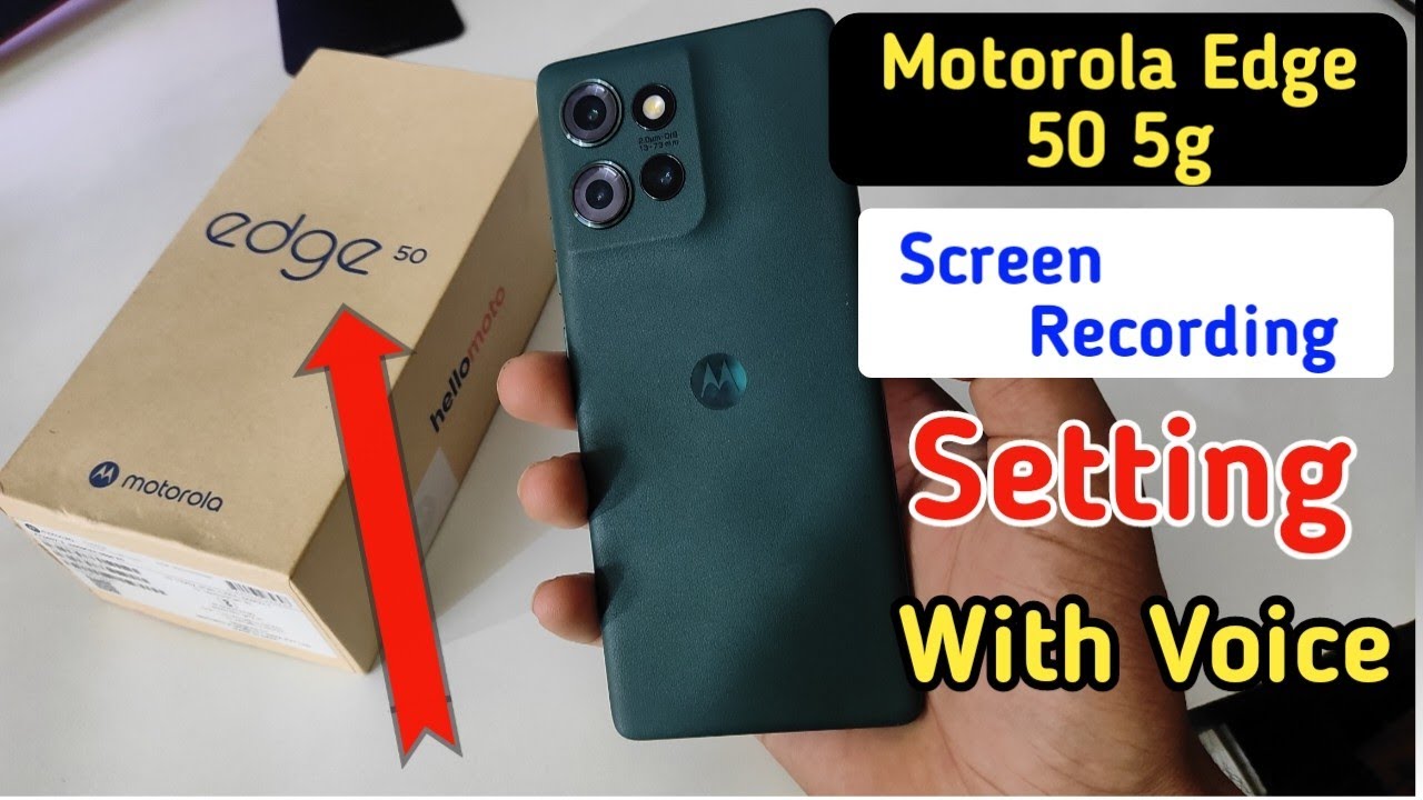 Motorola edge 50 5g screen recording/how to record screen Moto edge 50