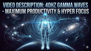 Video Description: 40Hz Gamma Waves - Maximum Productivity &amp; Hyper Focus