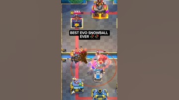 Best Evo Snowball In History Of Clash Royale 🤯 #clashroyale #shorts