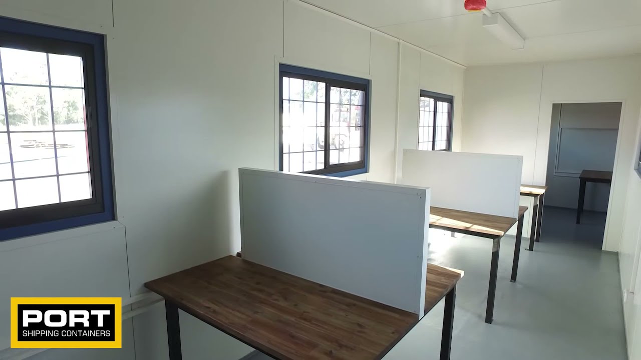Office built out of a Shipping Container - Port Shipping Containers