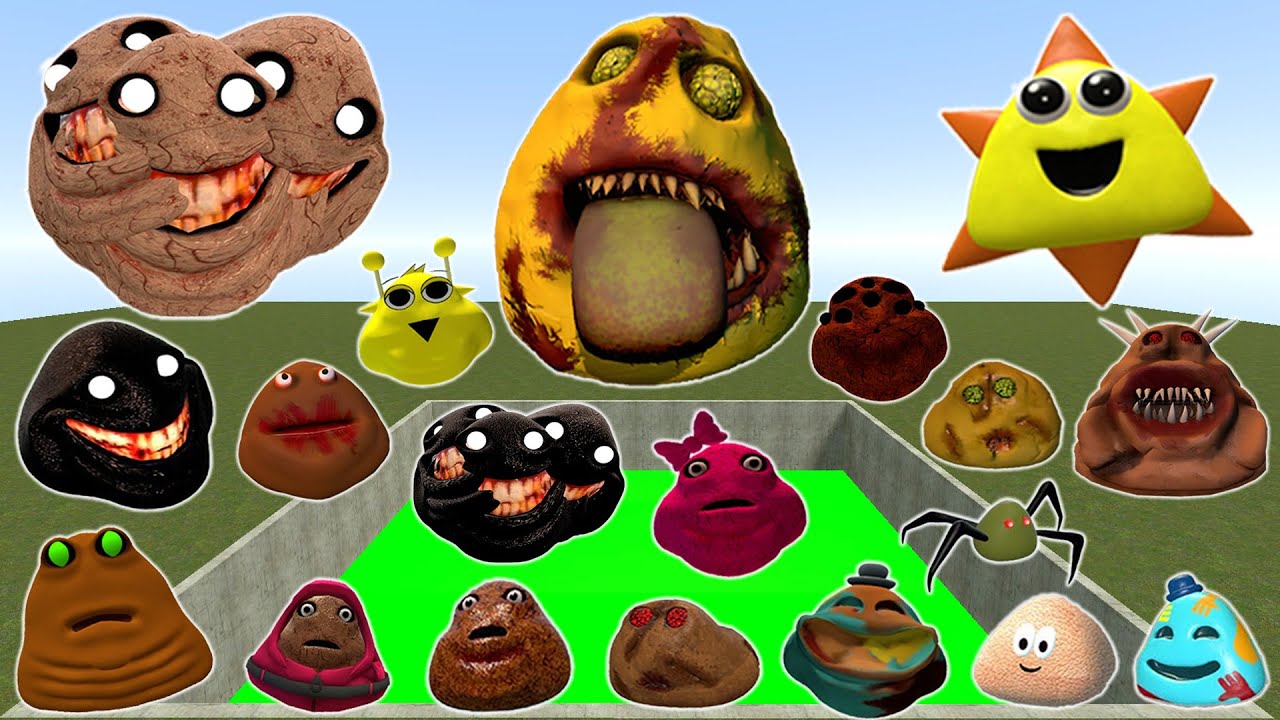 DESTROY ALL NEW 3D POU BOU'S REVENGE & ITALIAN BRAINROT FAMILY in TOXIC HOLE Garry's Mod