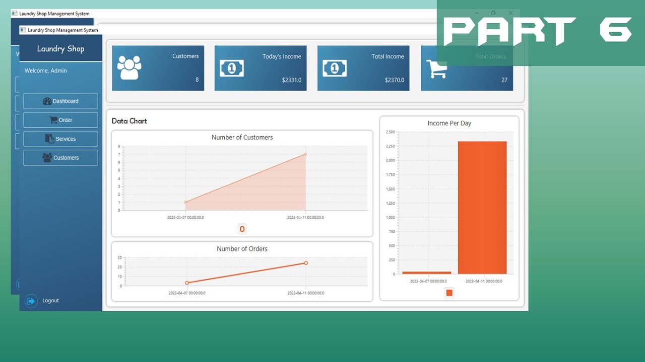 JavaFX Tutorial PART (6/6) - Laundry Shop Management System with Source ...