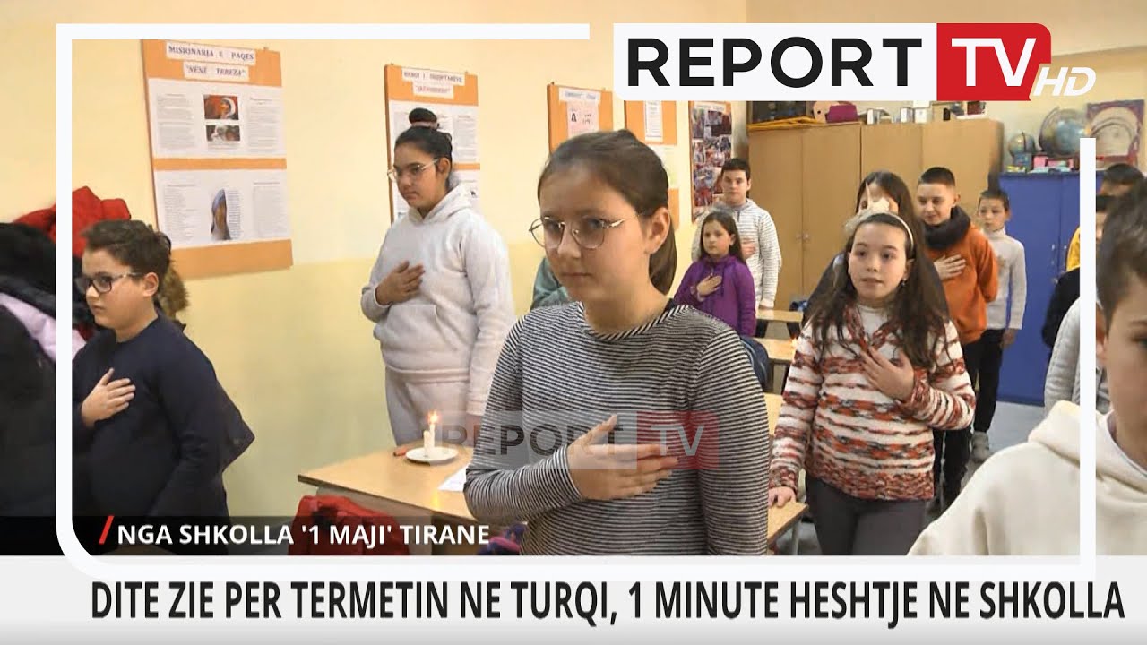 Shqipëria në ditë zie, Report Tv në një shkollë në Tiranë! Lutjet dhe mesazhet e fëmijëve