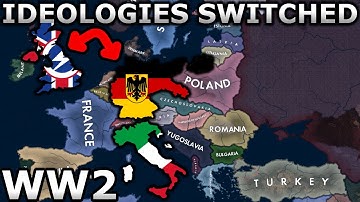What if Germany & Italy were Democratic and Britain was Fascist in WW2? | HOI4 Timelapse