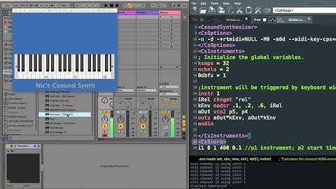 Csound VST synth made with Cabbage