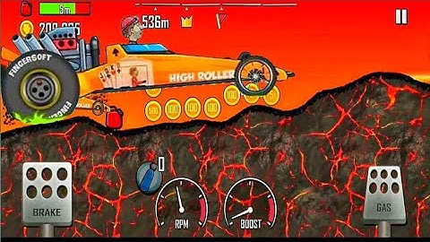 Hill Climb Racing - Gameplay Walkthrough Part - 18 Dragster/volcano || All Gaming Videos