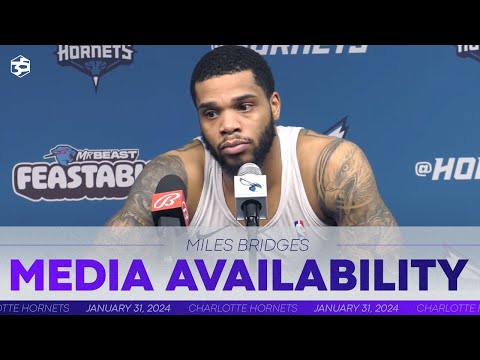 Hornets vs Bulls: Miles Bridges Postgame Media Availability | 1/31/2024