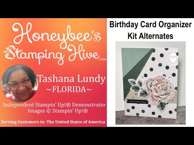 Stampin' Up! Check out the Birthday Card Organizer Kit!