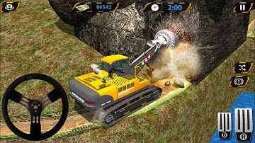 Tunnel Boring Machine Simulator - Highway Road Construction 3D - Android Gameplay