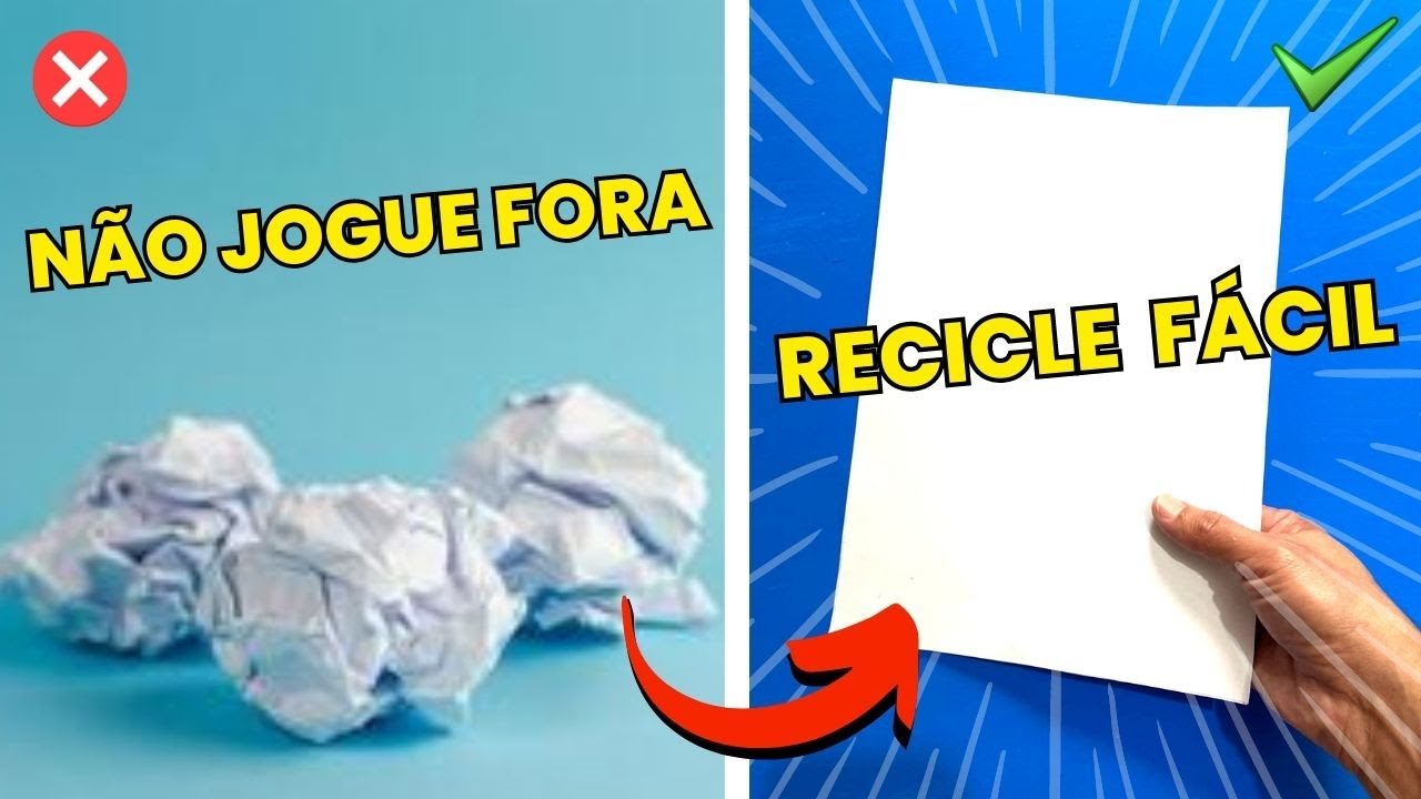 Como FAZER PAPEL RECICLADO em casa de forma FÁCIL