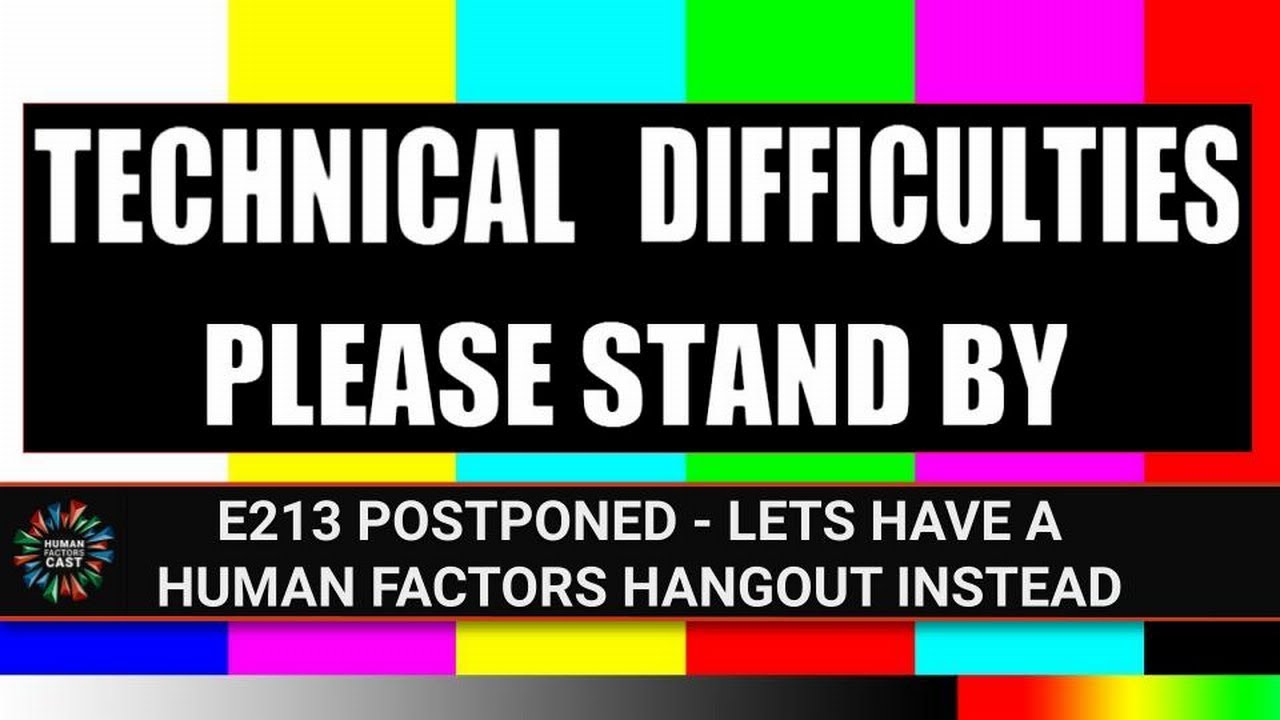E213 POSTPONED - Let's have a HF Hangout instead