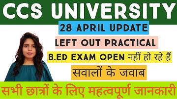 Left Out Practical || B.Ed Update || CCSU Update || @TEACHINGLEARNING279
