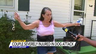 Pitbull severely injures Rocky Mount couple, police officer bit in thigh