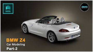 BMWZ4 Car Modeling in  Maya #Modeling