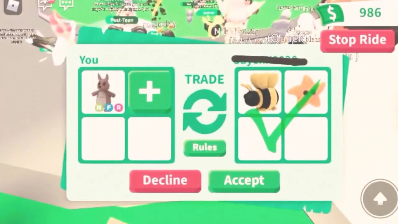 What would people trade for a neon ride and fly kangaroo ~ adopt me ...