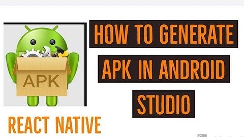 How to make APK in react native || How to generate APK in react native | android APK in react native