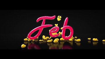 February Title Sequence Cinema 4D