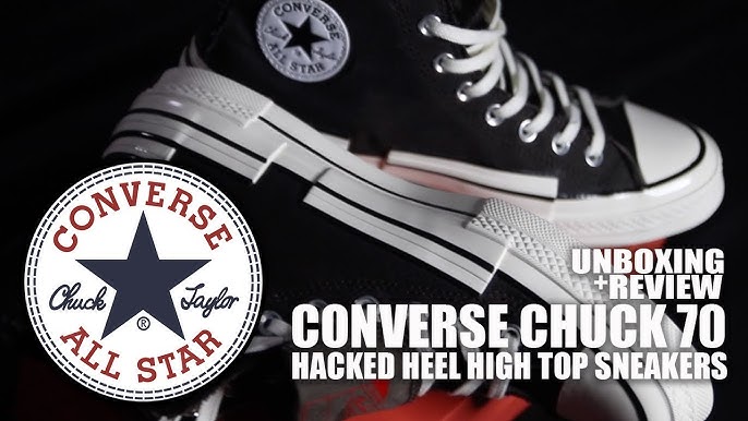 Converse Chuck 70 High Hacked Heel Tear Away Black A02407C-001