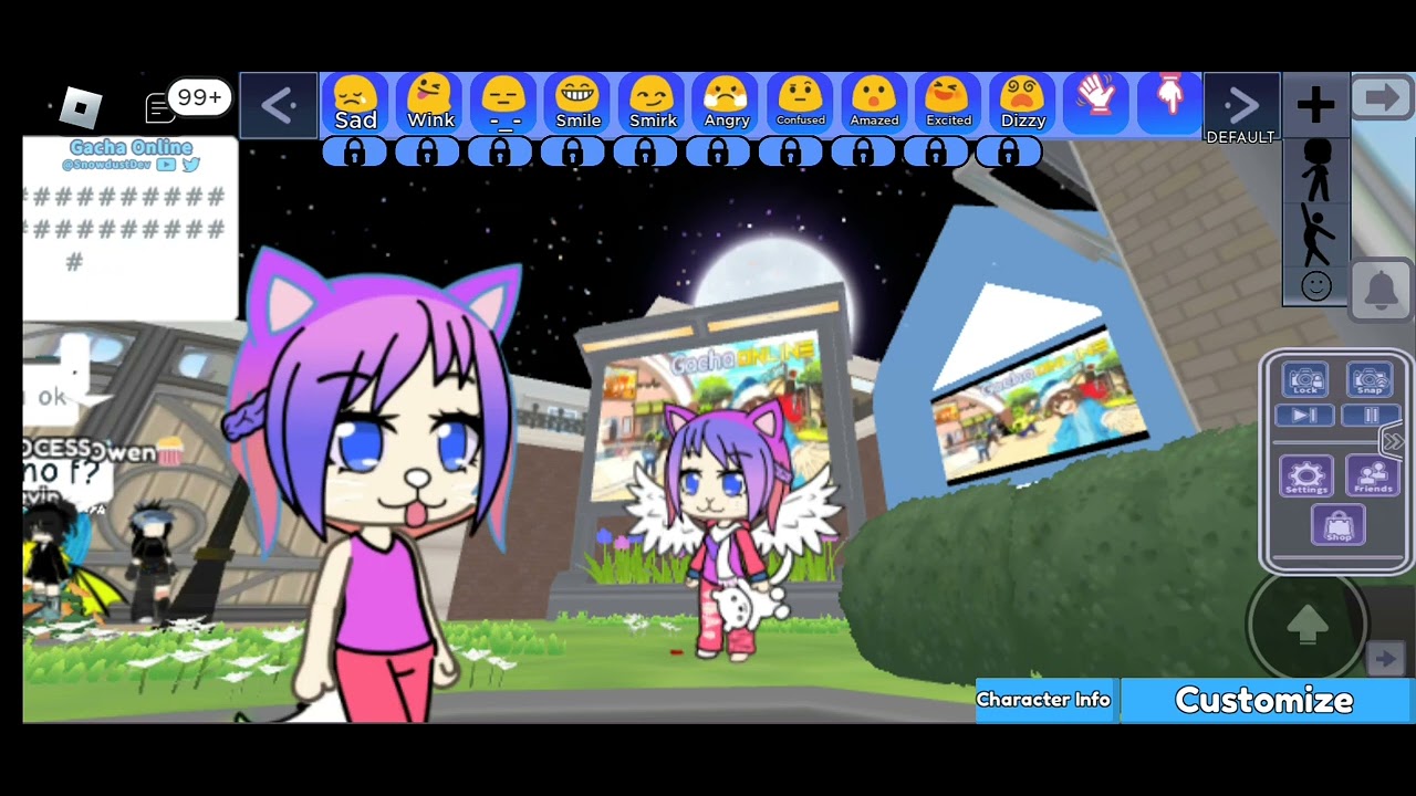 Playing gacha online on Roblox cool - YouTube