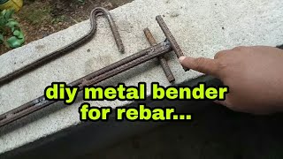 DIY metal bender for rebars | MAYNARD COLLADO