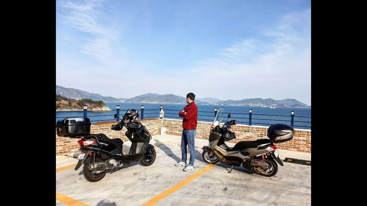 Traveling at night with motorcycle in South Korea YouTube